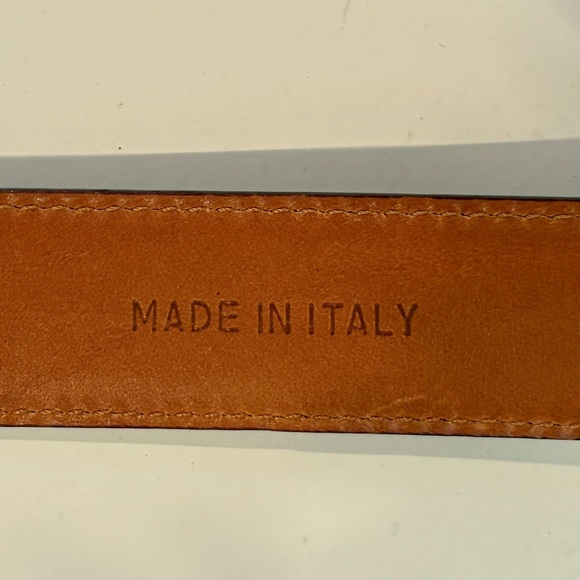 Ralph Lauren Gold and Brown Horse Motif Belt - Picture 4 of 9